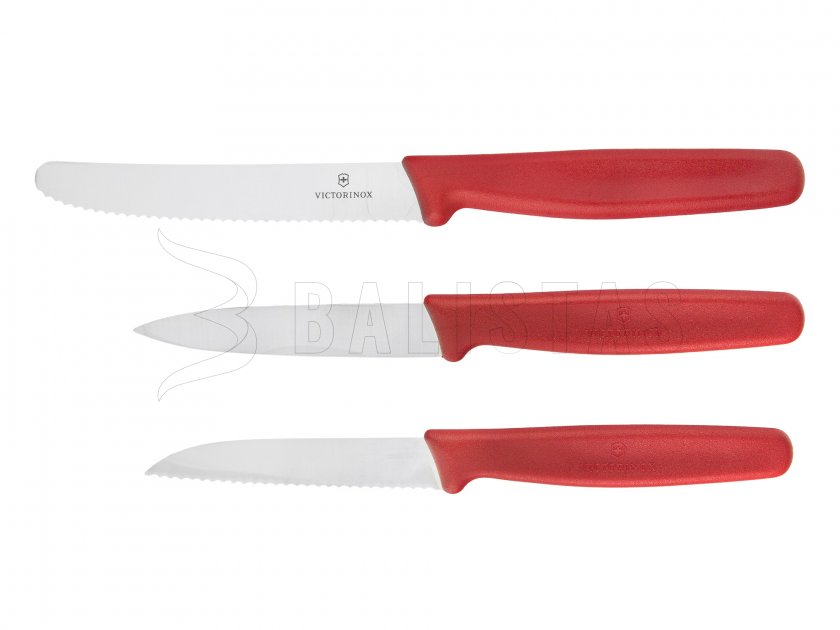 Set 3 Küchenmesser Victorinox 5.1111.3 rote Ausführung