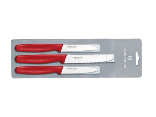 Set 3 Küchenmesser Victorinox 5.1111.3 rote Ausführung