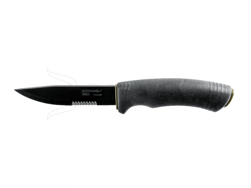 Messer Morakniv Bushcraft SRT schwarz gezahnt