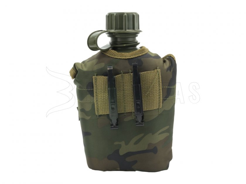 Feldflasche in Hülle MFH woodland