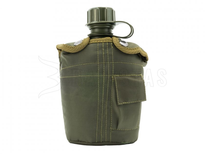 Feldflasche in Hülle MFH grün