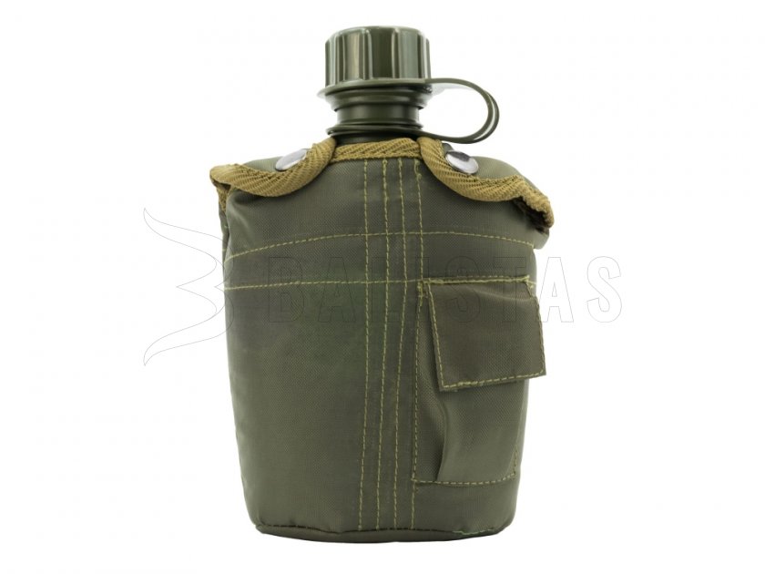 Feldflasche in Hülle MFH grün
