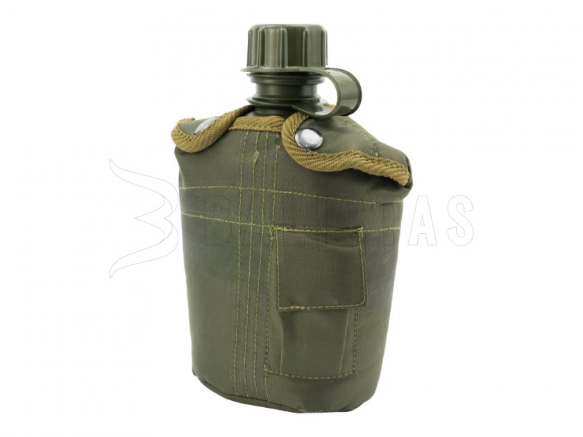 Feldflasche in Hülle MFH grün