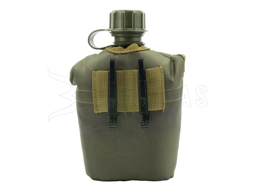 Feldflasche in Hülle MFH grün
