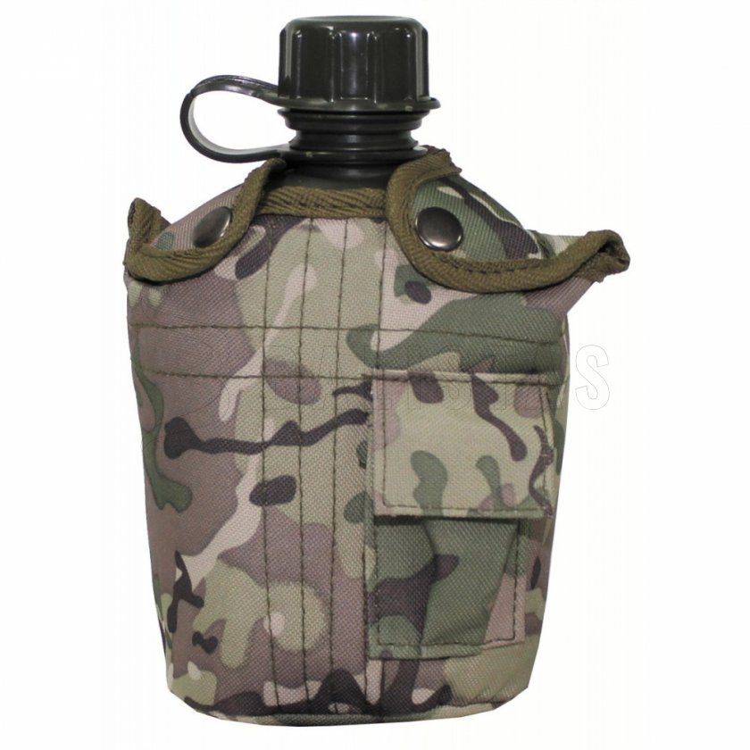 Feldflasche im Etui MFH camo