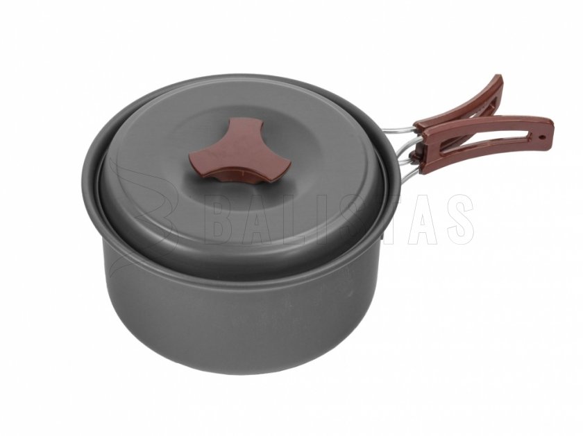 Set aus anodisiertem Aluminium-Geschirr MFH für 2 Personen