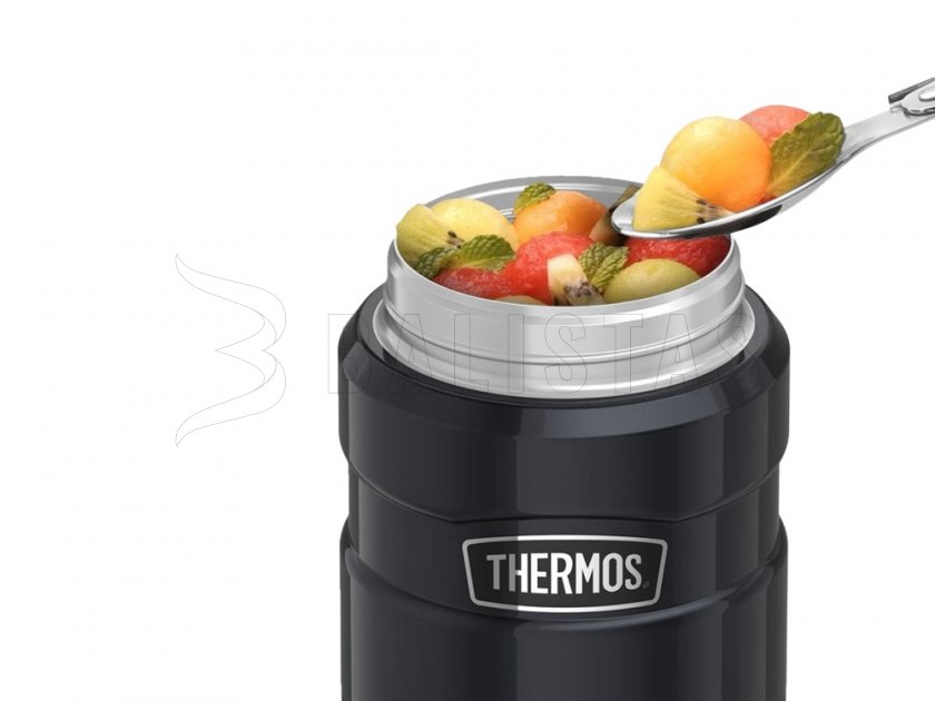 Thermos King Speise-Thermoskanne mit Löffel 0,47 l grafit