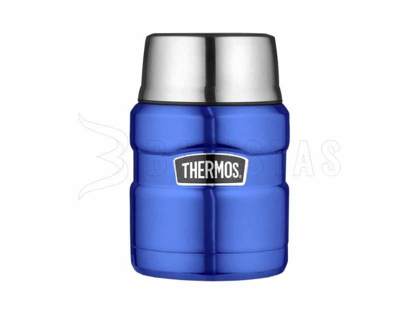 Thermosbehälter für Speisen mit Löffel Thermos King 0,47 l blau