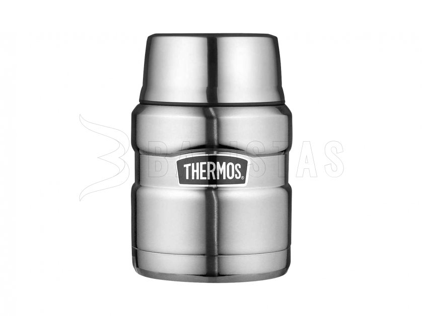 Thermos King 0,47 l Food-Thermobehälter mit Löffel steel
