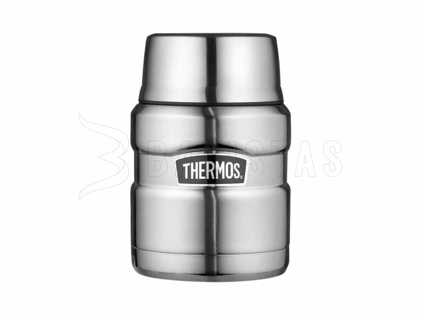 Thermos King 0,47 l Food-Thermobehälter mit Löffel steel