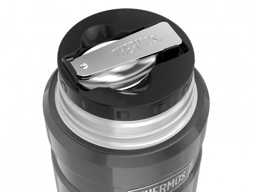 Thermos King 0,71 l Lebensmittelthermoskanne mit Löffel Graphit