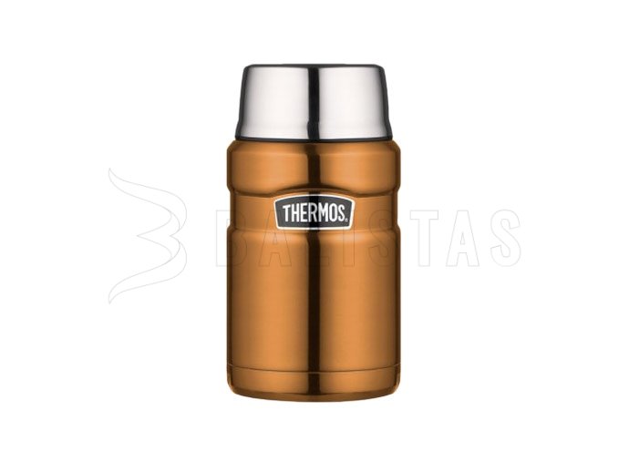 Thermosbehälter für Speisen mit Löffel Thermos King 0,71 l braun