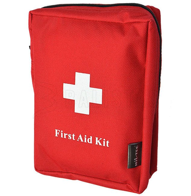 Erste-Hilfe-Set Mil-Tec groß 19x14x6,5 cm rot