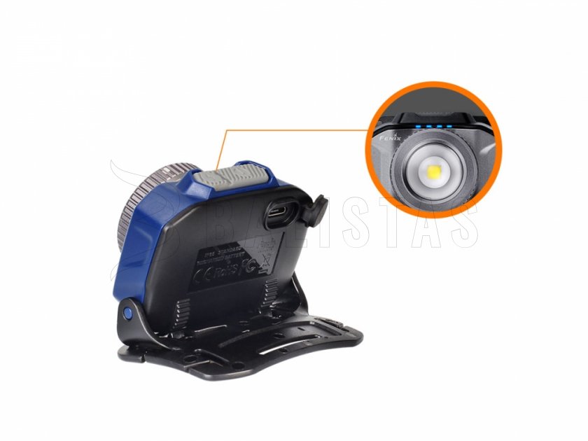 Stirn-LED-Lampe Fenix HL40R blau