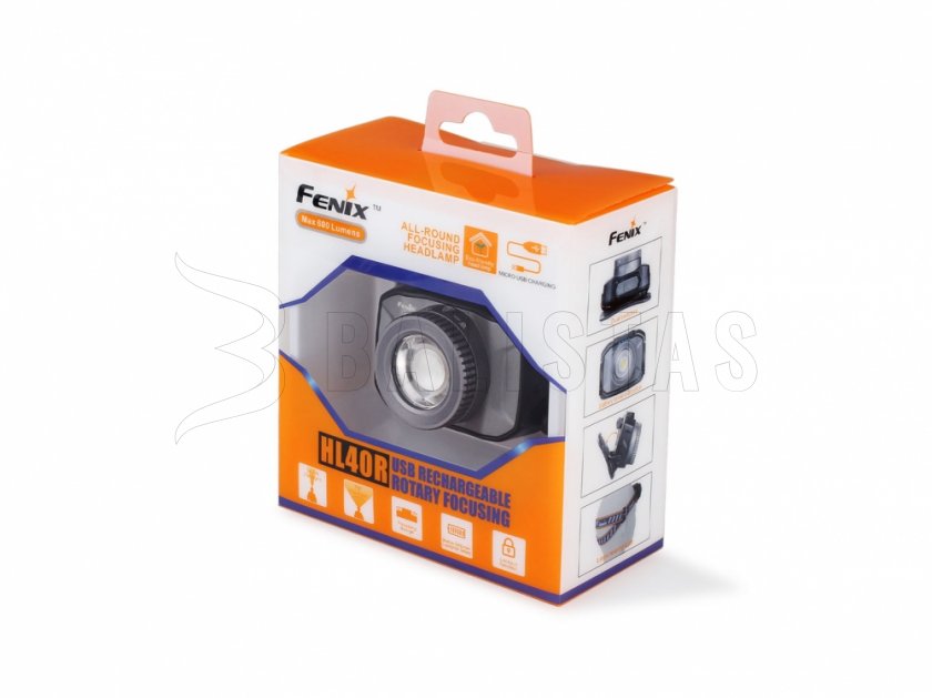Stirn-LED-Lampe Fenix HL40R blau