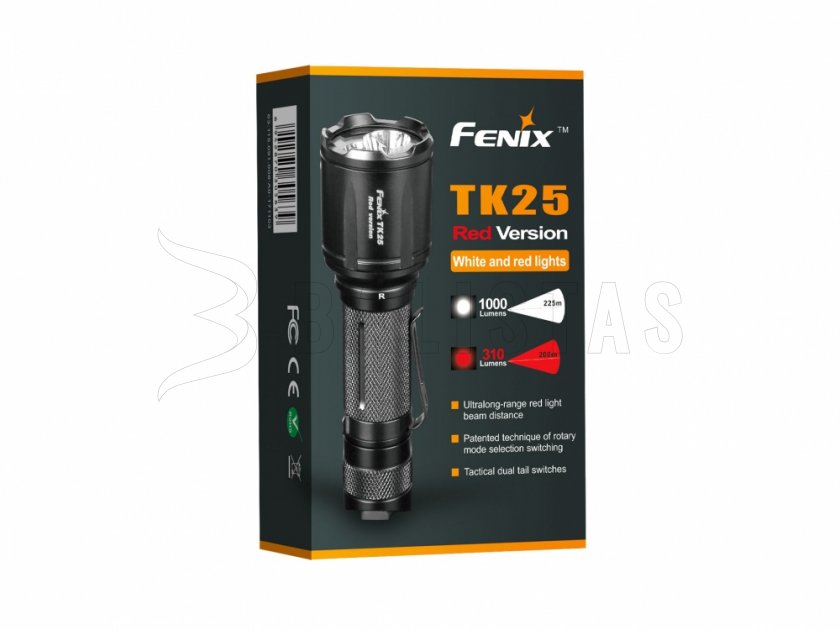 LED-Taschenlampe Fenix TK25 Red
