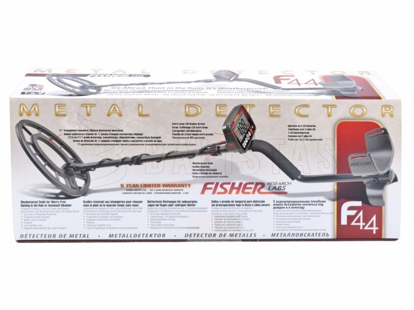 Metalldetektor Fisher F44 11'' DD