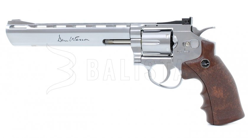 Luftrevolver ASG Dan Wesson 8" Silver 4,5mm