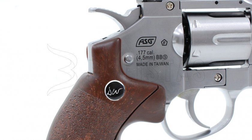 Luftrevolver ASG Dan Wesson 8" Silver 4,5mm