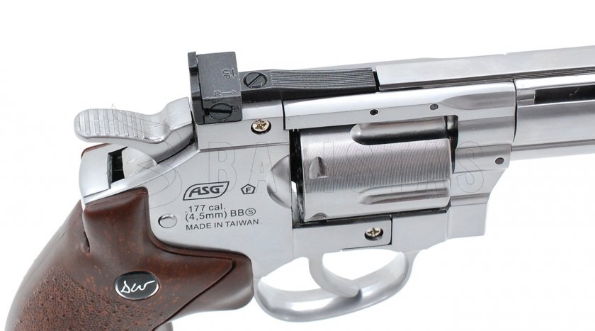 Luftrevolver ASG Dan Wesson 8" Silver 4,5mm