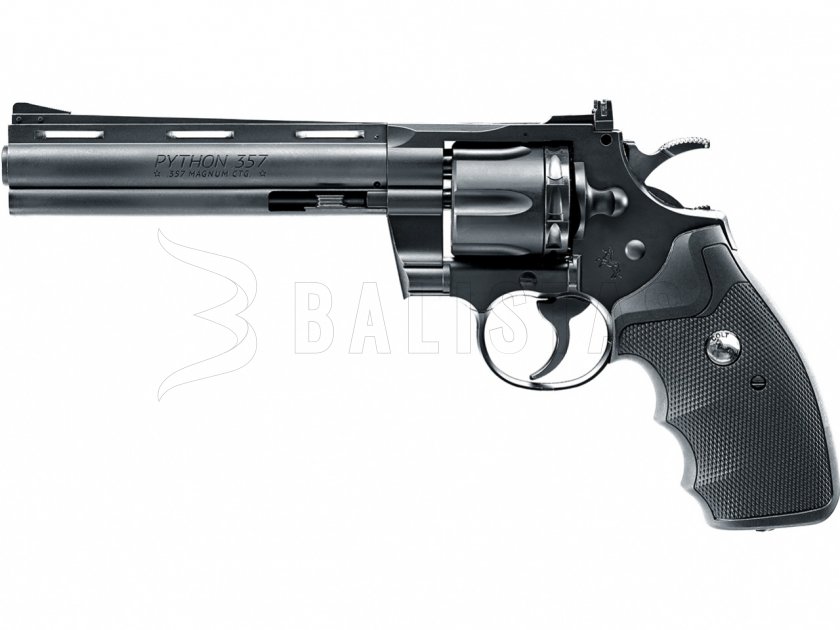 Luftdruckrevolver Umarex Colt Python 6" schwarz Diabolo/BB 4,5mm