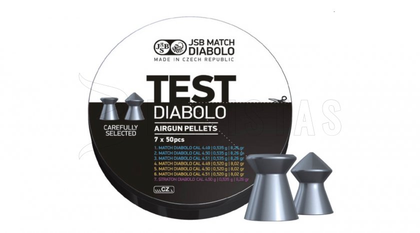 Diabolo JSB Match Test Middle Weight 4,5mm 350Stk