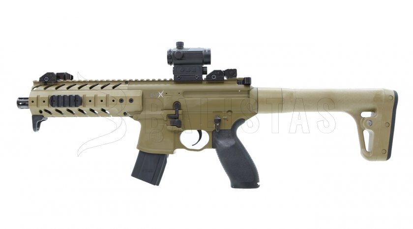 Luftgewehr Sig Sauer MPX 4,5mm FDE Sand mit Kolimator