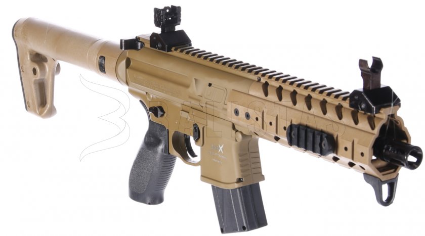 Luftgewehr Sig Sauer MPX 4,5mm FDE Sand mit Kolimator