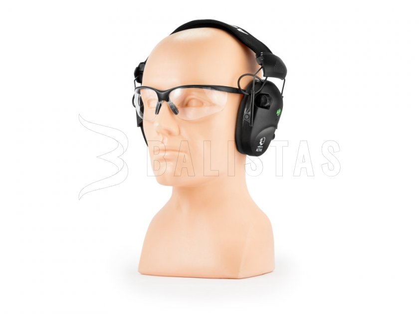 Kopfhörer RealHunter Active Pro Schwarz + Brille