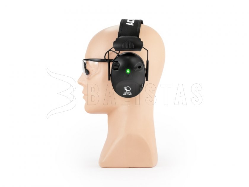 Kopfhörer RealHunter Active Pro Schwarz + Brille