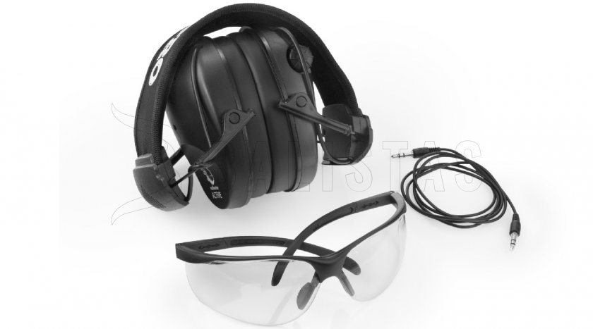 Kopfhörer RealHunter Active Pro Schwarz + Brille