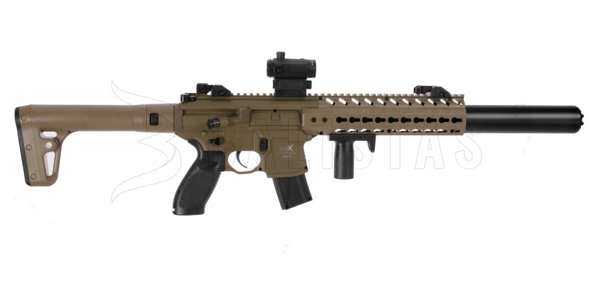 Luftgewehr Sig Sauer MCX FDE 4,5mm mit Kolimator 2
