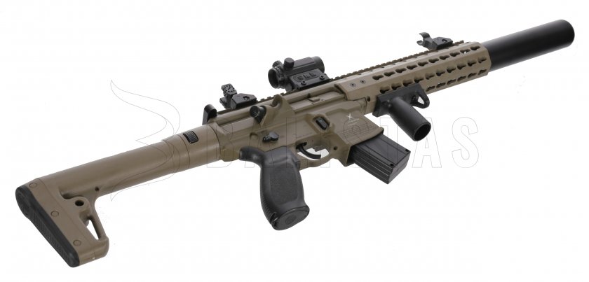 Luftgewehr Sig Sauer MCX FDE 4,5mm mit Kolimator 4