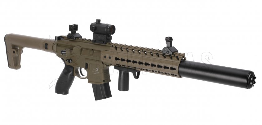 Luftgewehr Sig Sauer MCX FDE 4,5mm mit Kolimator 10