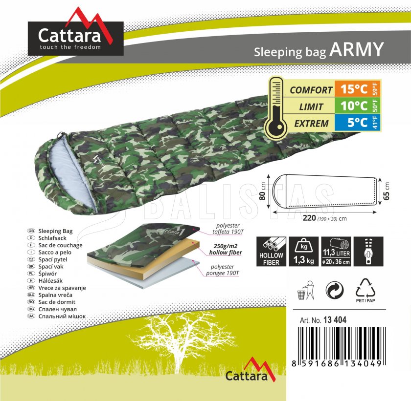 Schlafsack Decke Army 200cm