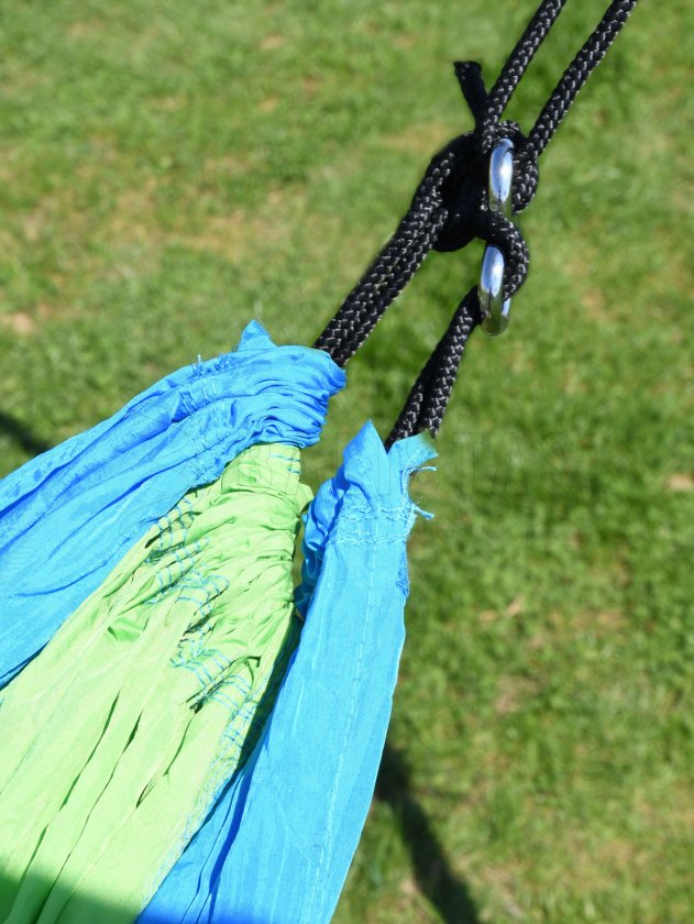 Hängematte NYLON 275x137 cm grün-blau