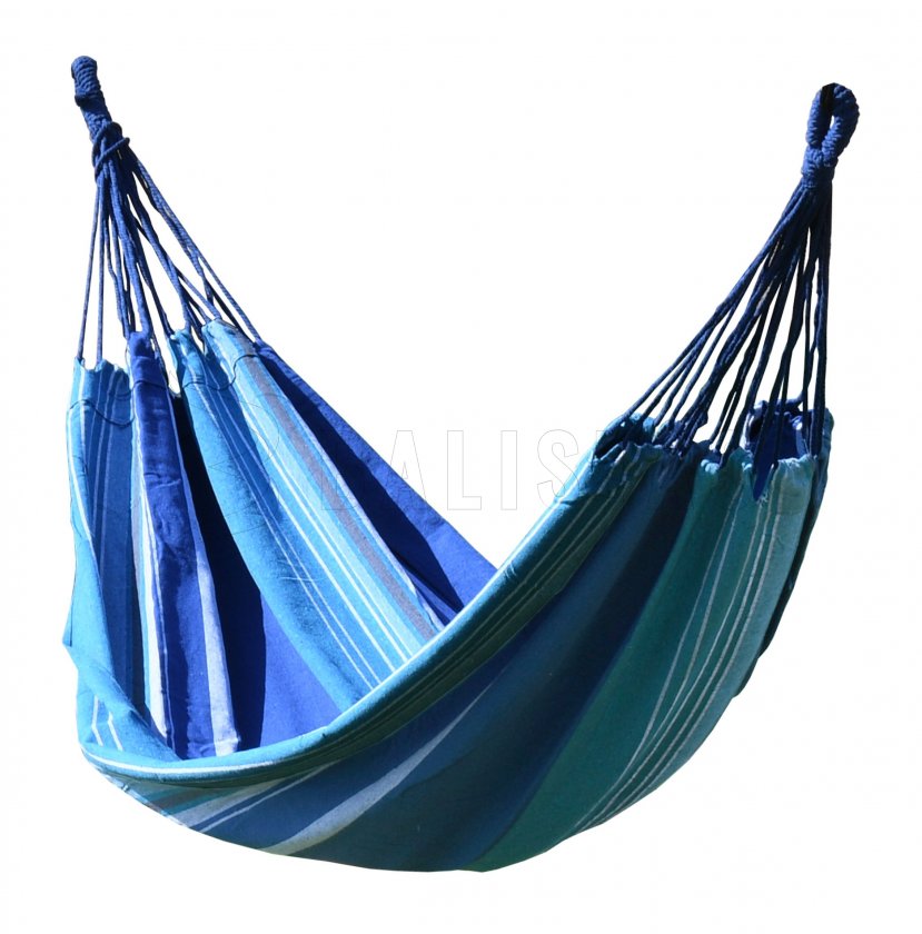 Hängematte TEXTIL 200x100 cm blau-weiß