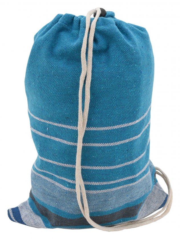 Hängematte TEXTIL 200x100 cm blau-weiß