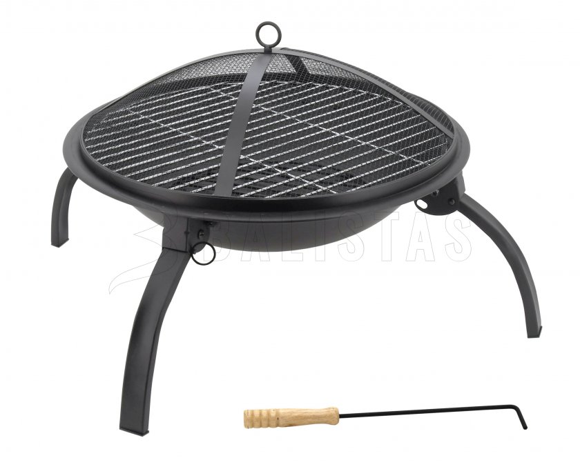 Feuerstelle mit Grillrost Vesuv mit Deckel
