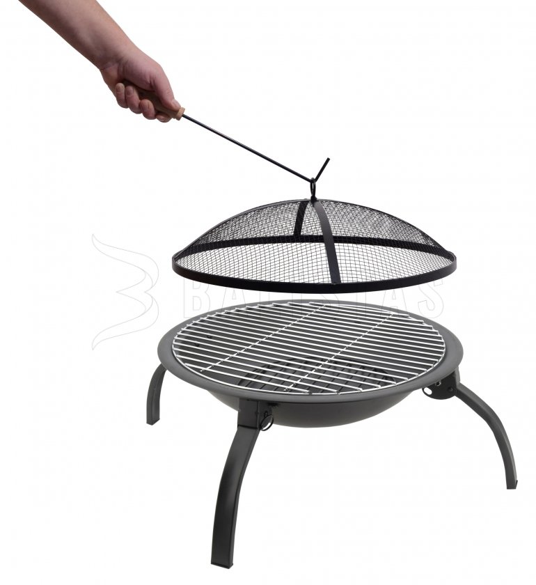 Feuerstelle mit Grillrost Vesuv mit Deckel