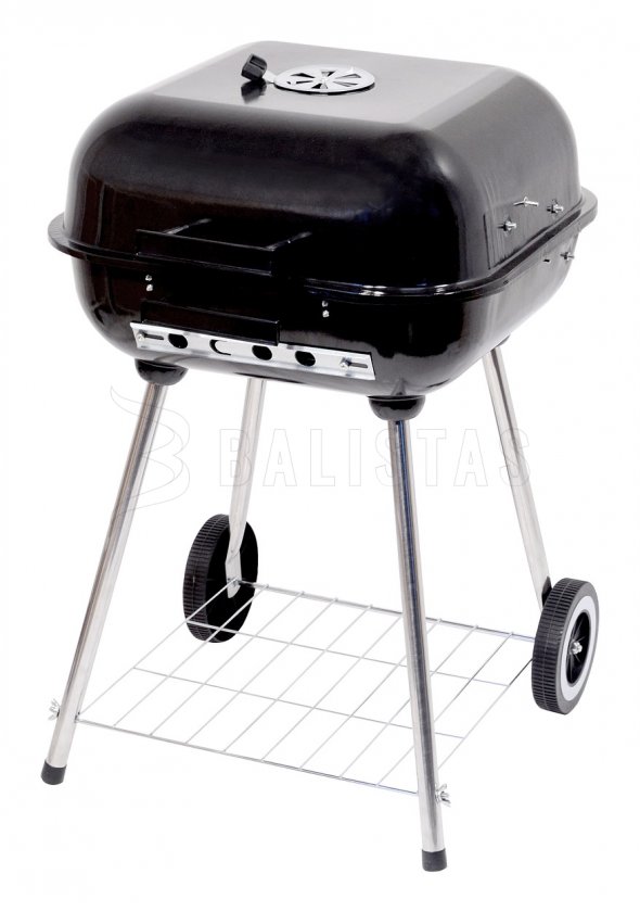 Rechteckiger Holzkohlegrill Trapani 46 cm