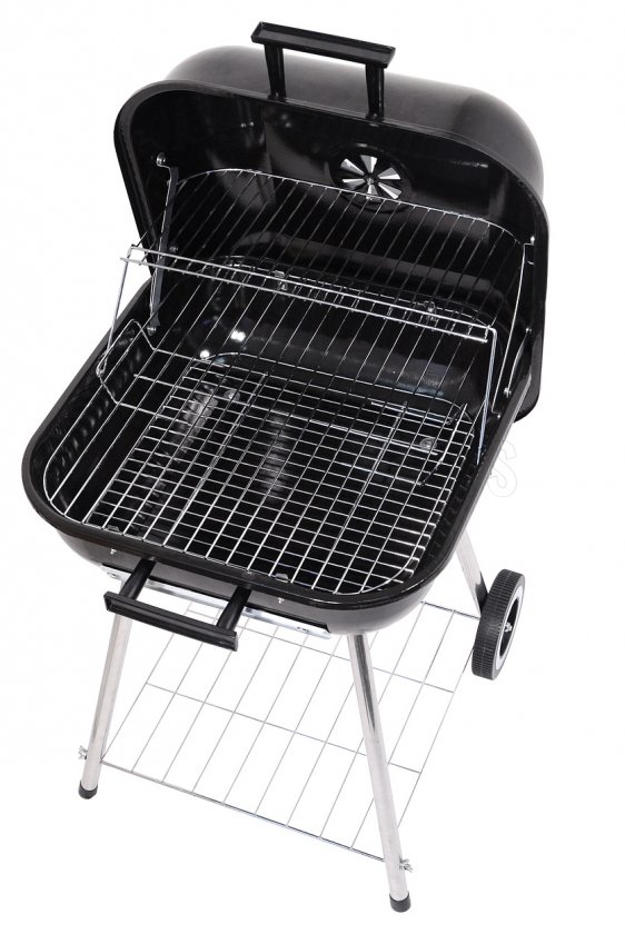 Rechteckiger Holzkohlegrill Trapani 46 cm