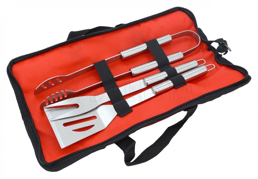 Grillwerkzeug Set 3 Stk textil bag