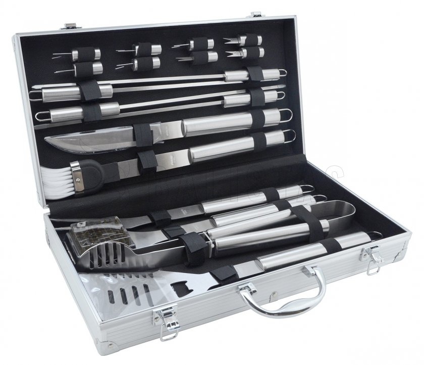 Grillbesteck Set 18-tlg. ALU Koffer
