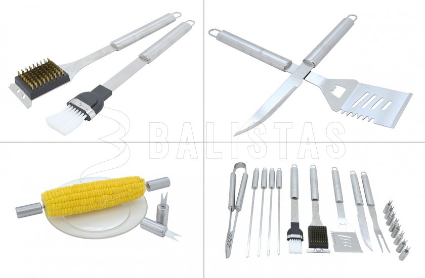 Grillbesteck Set 18-tlg. ALU Koffer