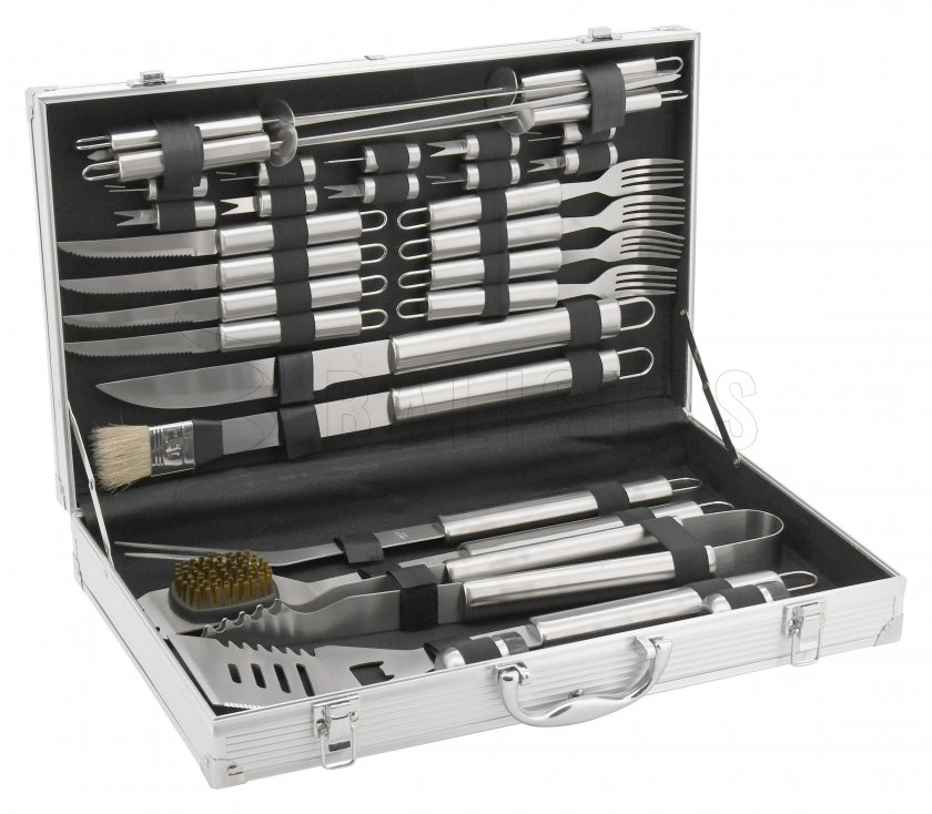Grillbesteck Set 30-tlg. ALU Koffer