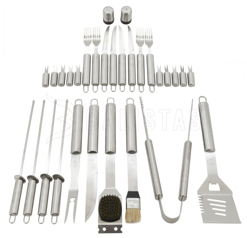 Grillbesteck Set 30-tlg. ALU Koffer