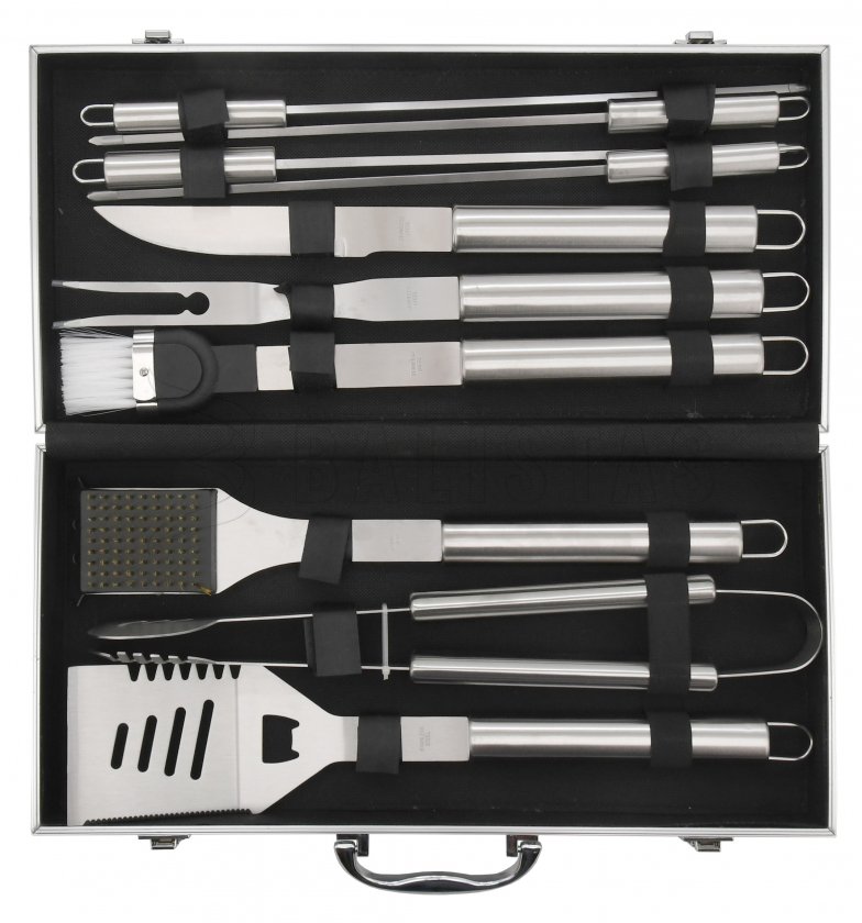 Grillbesteck Set 11-tlg. ALU Koffer