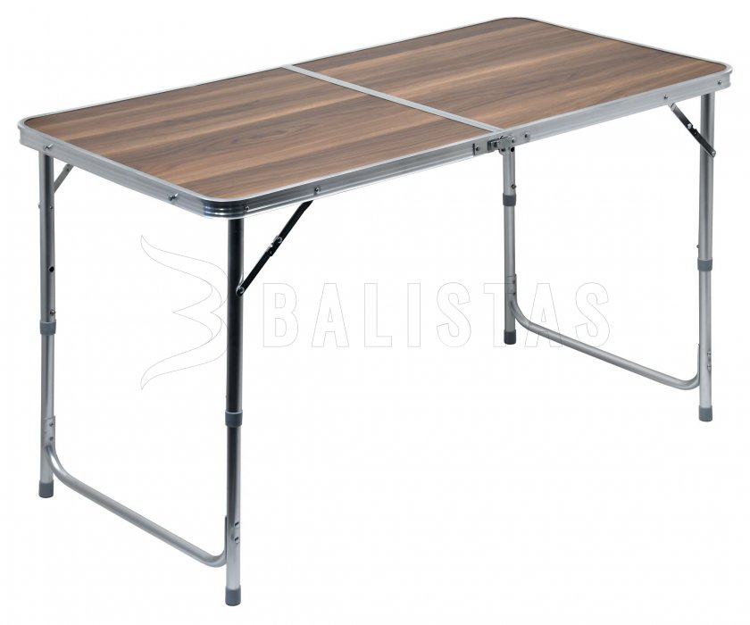 Campingtisch klappbar Double teleskop. braun