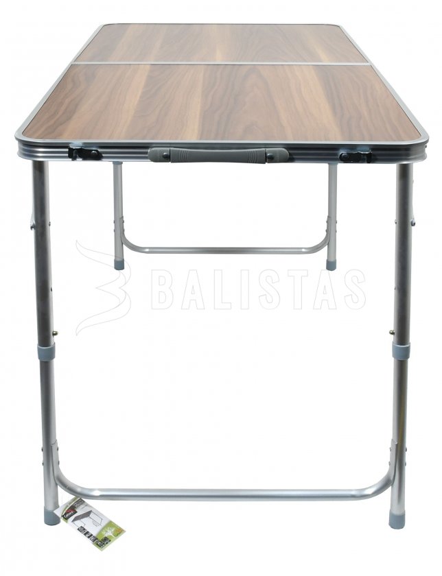 Campingtisch klappbar Double teleskop. braun